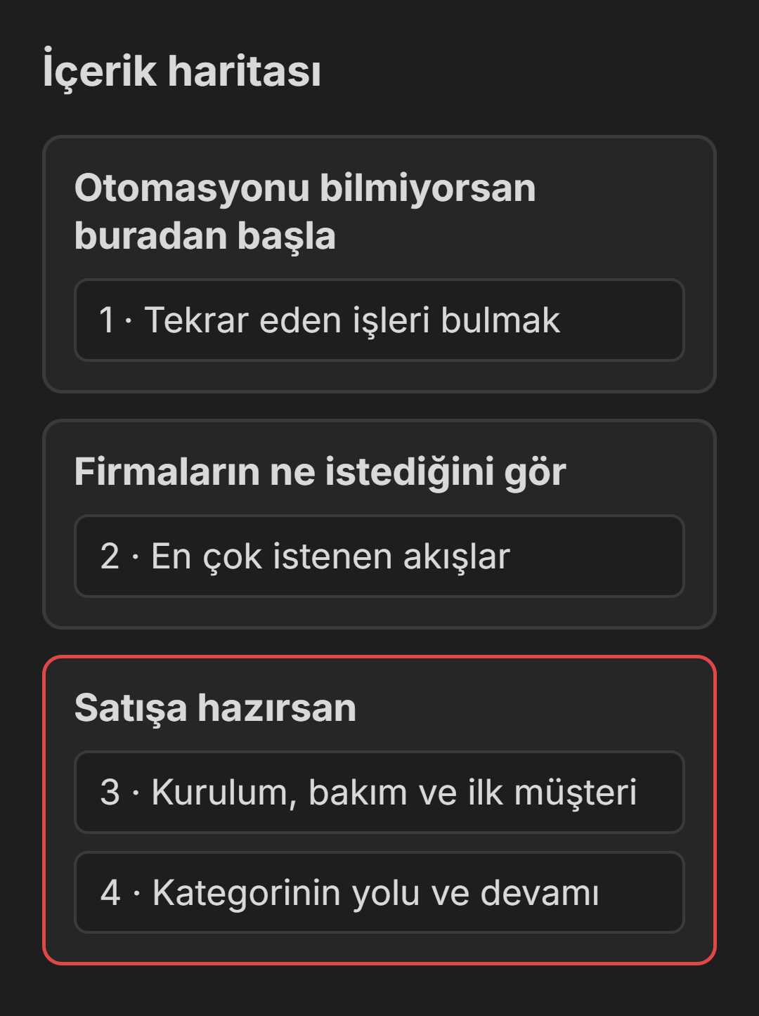 Eğitimin dört öğesi ve seviyeye göre başlanacak yerler