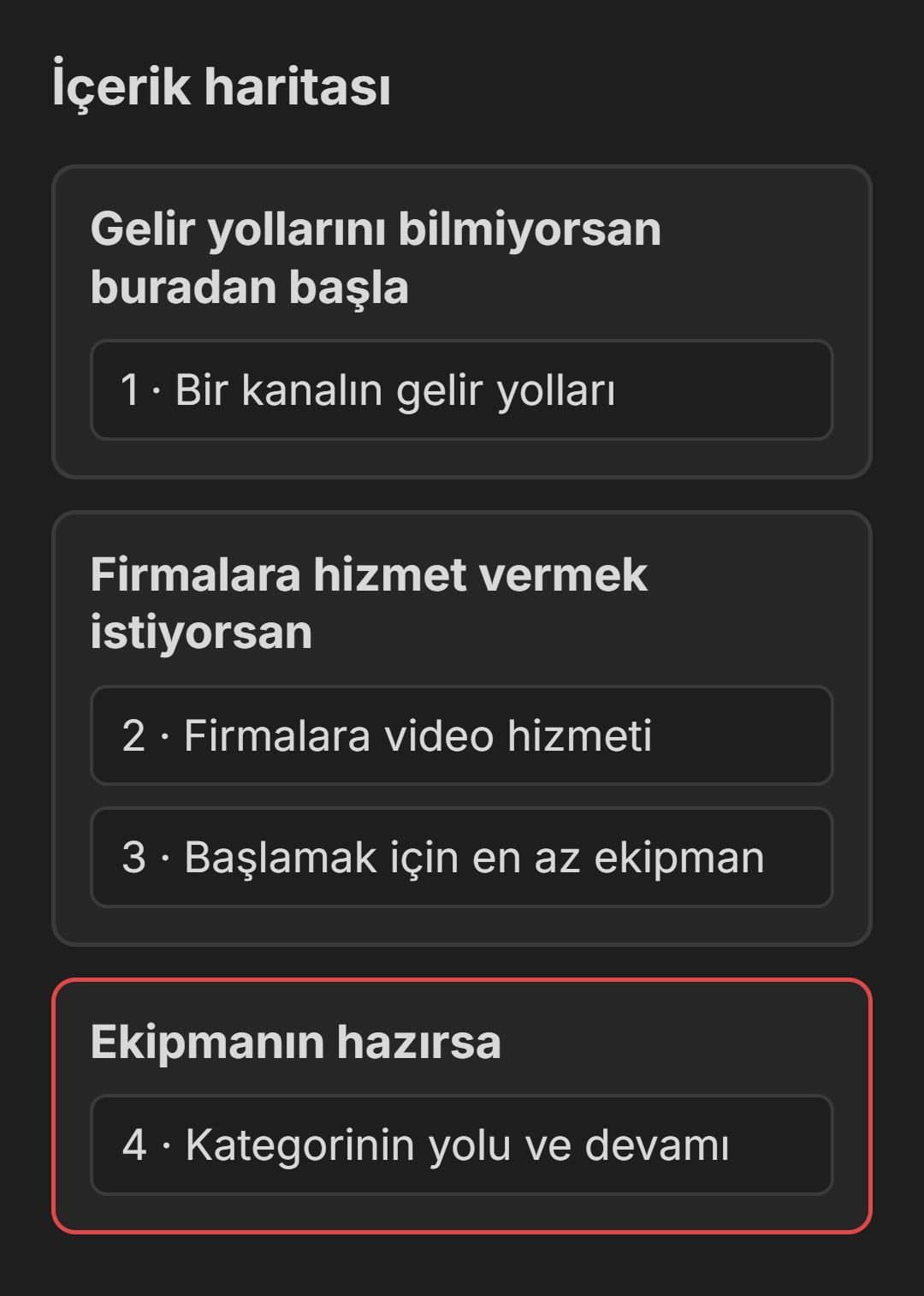 Eğitimin dört öğesi ve seviyeye göre başlanacak yerler